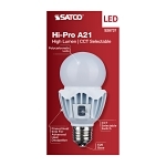 SATCO® S28737 A-Line Light, 20 W, 150 W Incandescent Equivalent, E26 Lamp, A21 Shape, 2760/3020/2860 Lumens