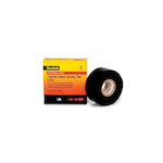 Scotch® 7000006086 130C Splicing Tape, 30 ft L x 1-1/2 in W, 30 mil THK, Self-Fusing Ethylene Propylene Rubber Backing, Black