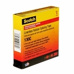 Scotch® 7000006090 130C Linermess Tape, 10 yd L 1 in W, 3 mil THK, Ethylene Rubber Backing, Black