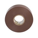 Scotch® 7000031580 Color Coding Tape, 66 ft L x 3/4 in W, 7 mil THK, PVC, Rubber Adhesive, Brown