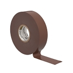 Scotch® 7000031580 Color Coding Tape, 66 ft L x 3/4 in W, 7 mil THK, PVC, Rubber Adhesive, Brown