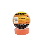 Scotch® 7000031581 35 Series Color Coding Tape, 66 ft L x 3/4 in W, 7 mil THK, PVC, Rubber Adhesive, Orange