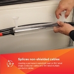 Scotchcast™ 7100117646 82-AN Inline Resin Cable Splice Kit, 5 kV Single Conductor, 1 kV Multi-Conductors, 1 to 1.563 in Dia Cable, 3/0 AWG to 400 kcmil Conductor, 9 in L Splice, Epoxy