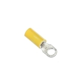 Sta-Kon® 10RC-10 RC Series Insulated Ring Terminal, 12 to 10 AWG Conductor, 1.06 in L, Brazed Seam Barrel, Copper, Yellow