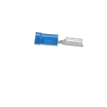 Sta-Kon® 14RB-250F Female Disconnect, 16 to 14 AWG Conductor, 0.25 in W x 0.032 in THK Tab, Brazed Seam Barrel, Brass, Blue, Insulated