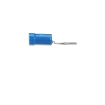 Sta-Kon® 14RB-8F RB Series Insulated Fork Terminal, 18 to 14 AWG Conductor, 0.97 in L, Brazed Seam/Serrated Barrel, Copper, Blue