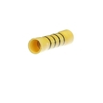 Sta-Kon® 2RC10X Vinyl Insulated Butt Splice Connector, 12 to 10 AWG Conductor, 1.31 in L, Copper, Yellow