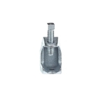 Steel City® 500-SC Beam Clamp, 1/4-20 Rod, 15/16 in THK Flange, 450 lb Load, Malleable Iron, Electroplated