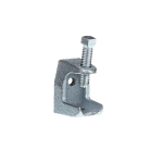 Steel City® 500-SC Beam Clamp, 1/4-20 Rod, 15/16 in THK Flange, 450 lb Load, Malleable Iron, Electroplated