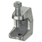 Steel City® 500-SC Beam Clamp, 1/4-20 Rod, 15/16 in THK Flange, 450 lb Load, Malleable Iron, Electroplated
