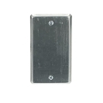 Steel City® 58-C-1 Blank Utility Outlet Box Cover, 4 in L x 2-1/8 in W, Steel