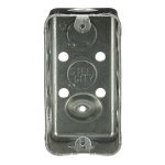 Steel City® 58361-1/2 Drawn Style Utility Box, Steel, 13 cu-in Capacity, 1 Gangs, 1 Outlets, 10 Knockouts