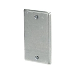 Steel City® 58-C-1 Blank Utility Outlet Box Cover, 4 in L x 2-1/8 in W, Steel