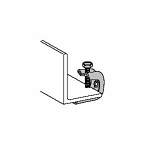 Steel City® 503-SC Seal Assembly, 1/2-13 Rod, 1 in THK Flange, 1300 lb Load, Malleable Iron, Electroplated