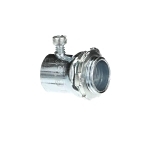 Steel City® TC121A Non-Insulated Set Screw Connector, 1/2 in Trade, For Use With EMT Conduit, Steel, Zinc Plated