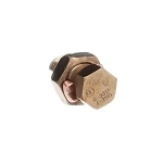 Blackburn® 2H Type H High Strength Split Bolt Connector, 6 to 2 AWG Solid Copper Conductor, 19/32 x 1-1/4 in Bolt, Bronze Alloy