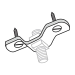 Superstrut® U579-1/2 Ceiling Flange, Malleable Iron, Electro-Galvanized