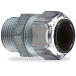 T&B® 2524 Ranger® Liquidtight Strain Relief Cord Connector, 1/2 in Trade, 1/2 to 5/8 in Cable Openings, Die Cast Zinc, Zinc Plated