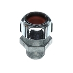 T&B® 2524 Ranger® Liquidtight Strain Relief Cord Connector, 1/2 in Trade, 1/2 to 5/8 in Cable Openings, Die Cast Zinc, Zinc Plated
