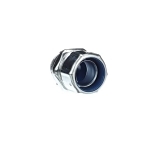 T&B® 5334-TB Insulated Straight Conduit Connector, 1 in Trade, Steel, Chromate Coated/Electro-Zinc Plated