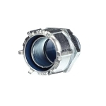 T&B® 5336 Insulated Straight Conduit Connector, 1-1/2 in Trade, Malleable Iron, Chromate Coated/Electro-Zinc Plated