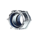 T&B® 5337 Insulated Straight Conduit Connector, 2 in Trade, Malleable Iron, Chromate Coated/Electro-Zinc Plated