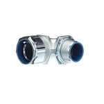 T&B® 5354 Insulated Conduit Connector, 1 in Trade, 90 deg, Malleable Iron, Chromate Coated/Electro-Zinc Plated