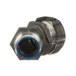 T&B® Industrial Fitting Safe Edge® 5343SST6 5300SST6 Insulated NPT Thread Standard Conduit Connector With Dura Plate Ground Cone, 3/4 in Trade, 45 deg, 316 Stainless Steel