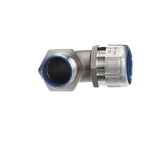 T&B® Industrial Fitting Safe Edge® 5353SST6 5300SST6 Insulated NPT Thread Standard Conduit Connector With Dura Plate Ground Cone, 3/4 in Trade, 90 deg, 316 Stainless Steel