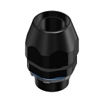 T&B® Plastic Bullet® LT50P Flexible Straight Conduit Connector, 1/2 in Trade, Thermoplastic