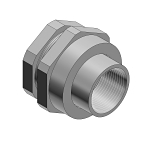 T&B® Industrial Fitting OCAL-BLUE® UNF-505-TB 3-Piece Coupling Female Conduit Union, 1-1/2 in, Steel, Electro Galvanized
