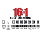 TAYMAC® MM510C 16-in-1 Weatherproof While-In-Use Cover, 5.54 in L x 3.79 in W x 3.62 in D, Polycarbonate