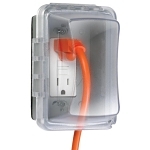 TAYMAC® MM510C 16-in-1 Weatherproof While-In-Use Cover, 5.54 in L x 3.79 in W x 3.62 in D, Polycarbonate