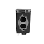 TAYMAC® MX4280S 8-in-1 Extra Duty Low Profile Weatherproof While-In-Use Cover, 5.98 in L x 3.48 in W x 2.27 in D, Die Cast Metal