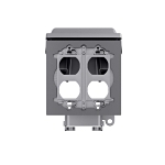 TAYMAC® MX6200 55-in-1 Extra Duty Weatherproof While-In-Use Cover, 3.48 in L x 5.12 in W x 3.54 in D, Die Cast Metal