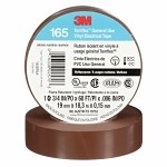 Temflex™ 7100169191 165BR4A Electrical Tape, 20 yd L 0.75 in W, 0.6 in THK, Vinyl, Rubber Adhesive, PVC Backing, Brown