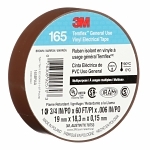 Temflex™ 7100169191 165BR4A Electrical Tape, 20 yd L 0.75 in W, 0.6 in THK, Vinyl, Rubber Adhesive, PVC Backing, Brown