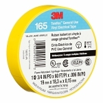 Temflex™ 7100169490 165YL4A Tape, 20 yd L 0.75 in W, 0.6 in THK, Vinyl, Rubber Adhesive, PVC Backing, Yellow