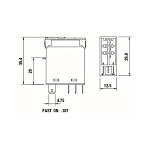 Turck C10-A10BX/024UC Power Relay, 1CO 1 Form C Contact, 24 VAC/VDC V Coil