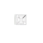Ty-Rap® TC5344A Cable Tie Mounting Base, 4-Way, Self-Adhesive Mount, 0.19 in W Tie, Nylon/Polyamide 6.6, Natural
