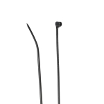 Ty-Rap® TY525MX 2-Piece High Performance Standard Cable Tie, 7.31 in L x 0.184 in W x 0.043 in THK, Nylon/Polyamide 6.6, Black