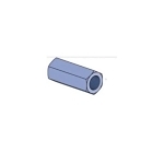 Unistrut® HRCN050-EG Threaded Rod Coupler Nut, 1/2-13 UNC Thread, Modified Steel, Electro-Galvanized
