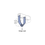 Unistrut® P1121-EG P1100 2-Piece Pipe Clamp, 4 in Conduit, 1000 lb Load, 4-1/2 in OD, Steel