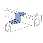 Unistrut® P3045-EG Channel Z-Shaped Fitting, 2 Holes, 3-3/4 in L x 1-5/8 in W, For Use With P3000 Channel, HRPO Steel