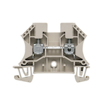 Weidmuller 1020100000 WDU 1-Tier Terminal Block, 800 VAC, 32 A, 26 to 10 AWG Wire, Snap-On Mount