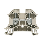 Weidmuller 1020300000 WDU 1-Tier Terminal Block, 1000 VAC, 57 A, 18 to 6 AWG Wire, Snap-On Mount