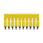 Weidmuller 1054460000 W Series Terminal Cross Connector, Screwed Construction, 10 Poles, Polyamide, 49.9 mm L x 7 mm W x 18 mm H