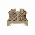 Weidmuller 1061200000 End Bracket, For Use With W Series Terminals, Polyamide 66, Dark Beige