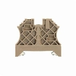 Weidmuller 1061200000 End Bracket, For Use With W Series Terminals, Polyamide 66, Dark Beige