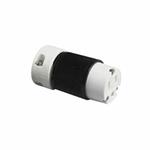 Woodhead® Safeway® 5269 Straight Blade Connector, 125 VAC, 15 A, 2 Poles, 3 Wires, Black/White